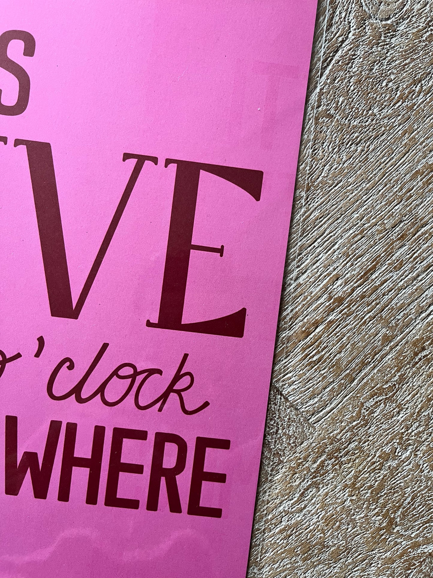 SAMPLE - 5 O'Clock Somewhere Pink