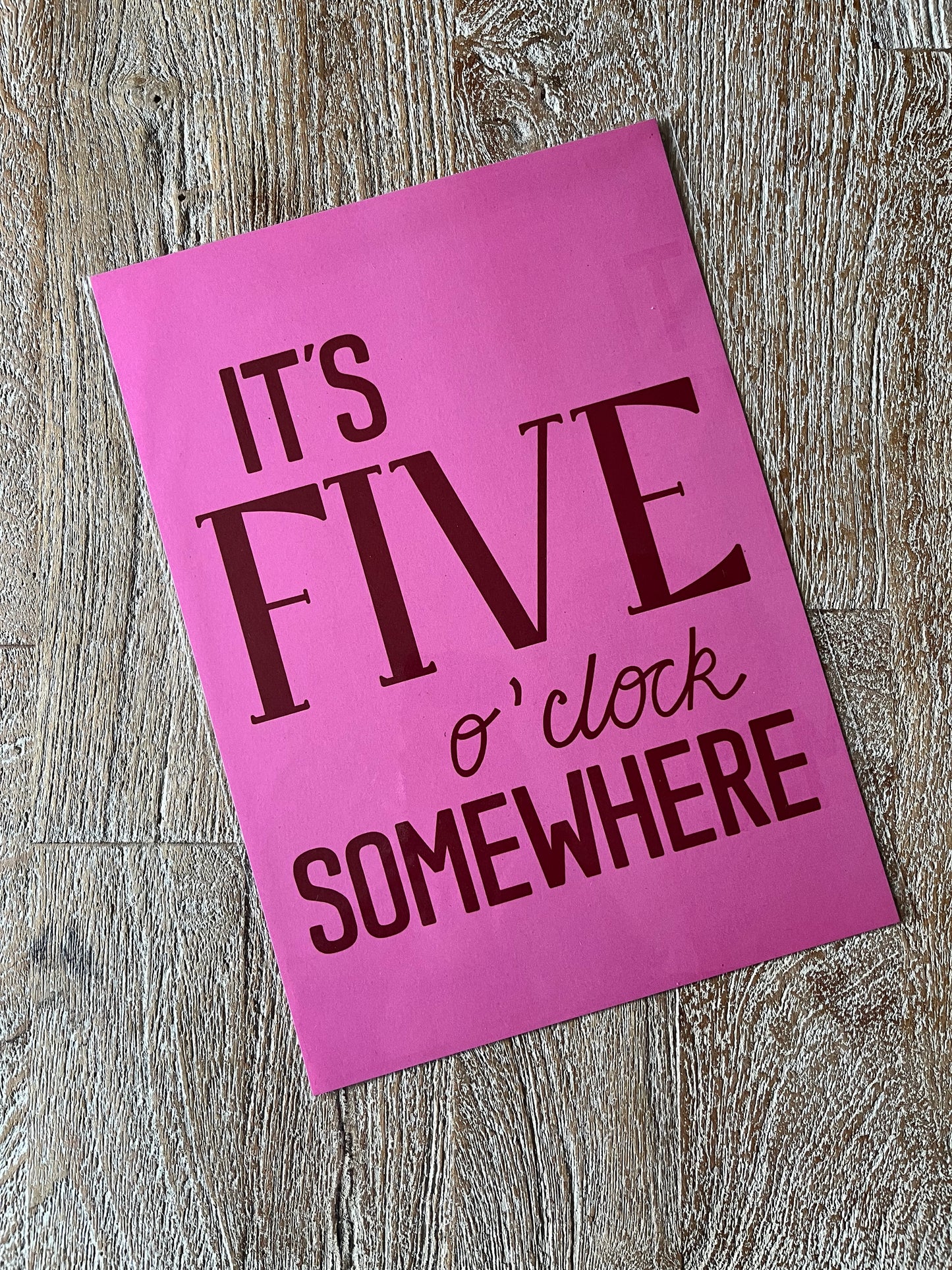 SAMPLE - 5 O'Clock Somewhere Pink