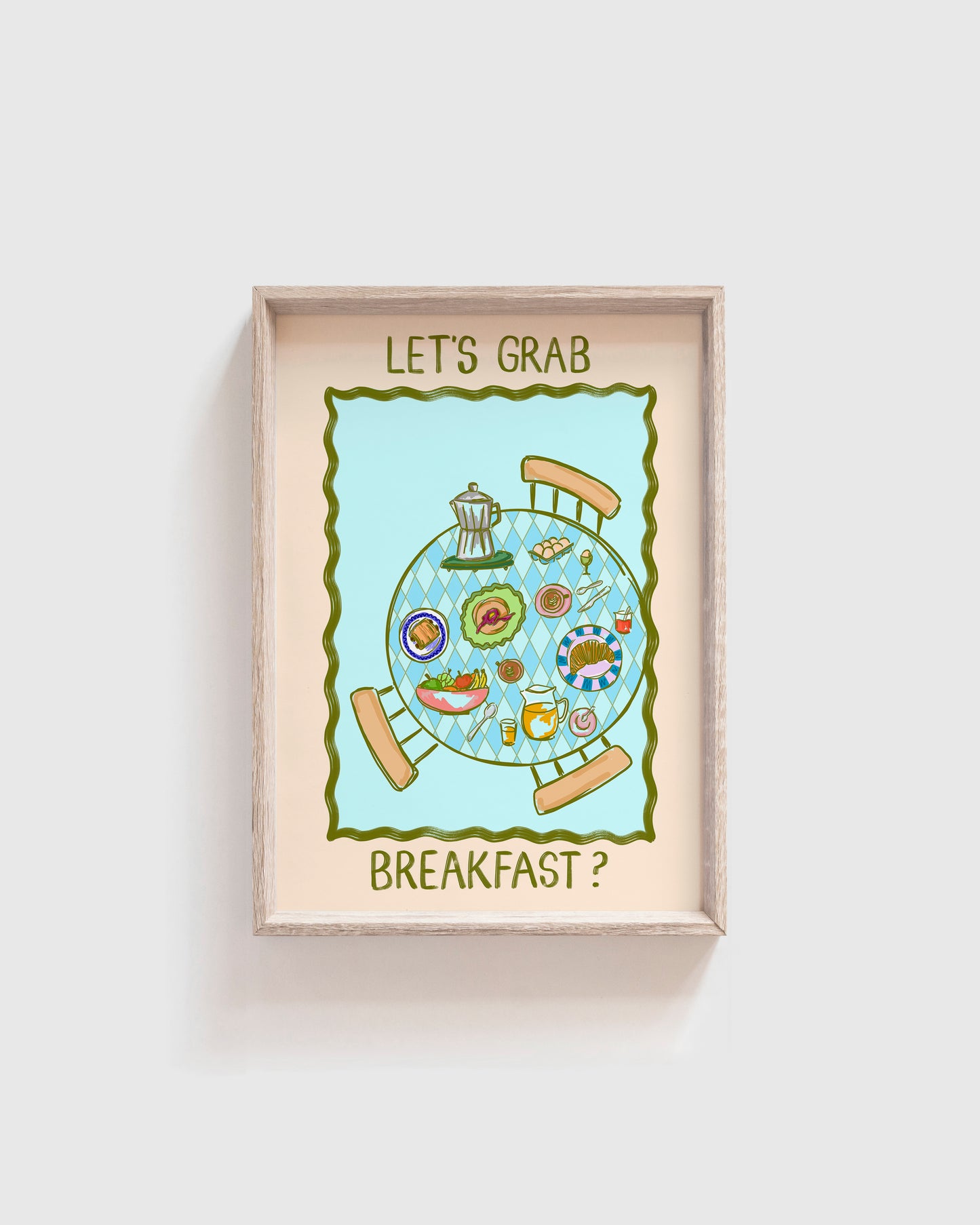 Let's Get Breakfast Print
