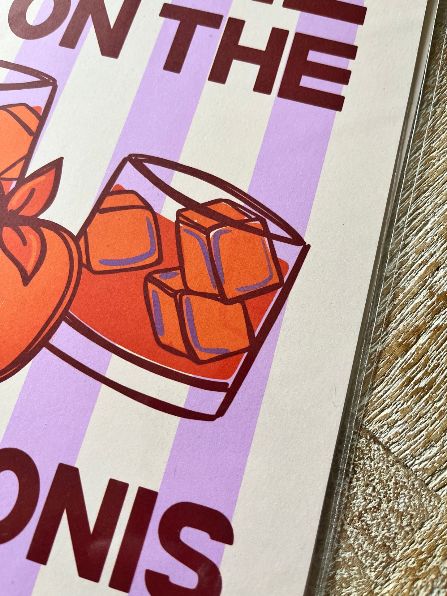 SAMPLE PRINT - Blame it on the Negroni
