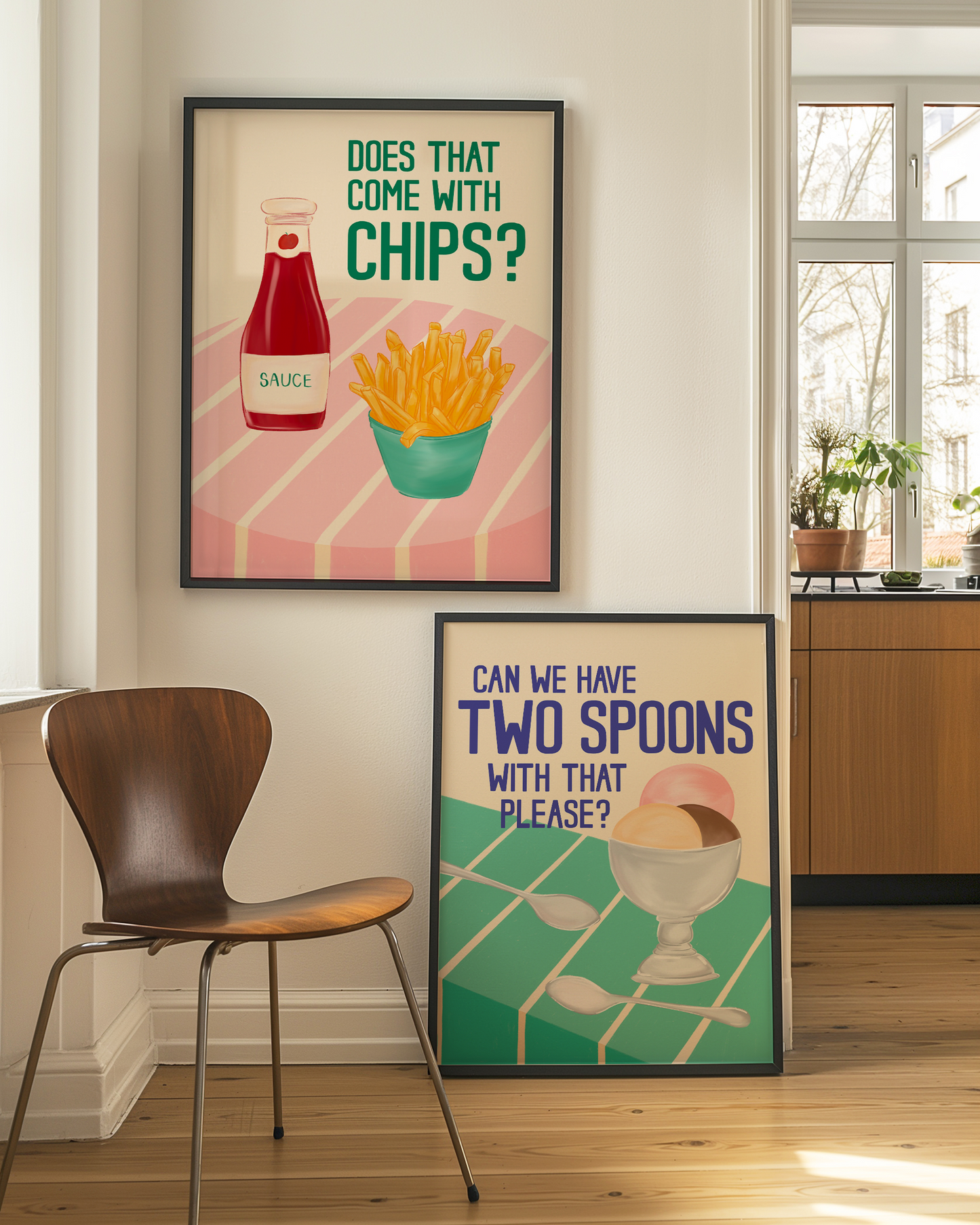 'Can we have Two Spoons with that please?' Print