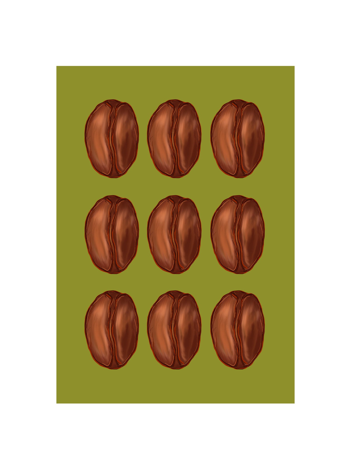 Coffee Bean Print
