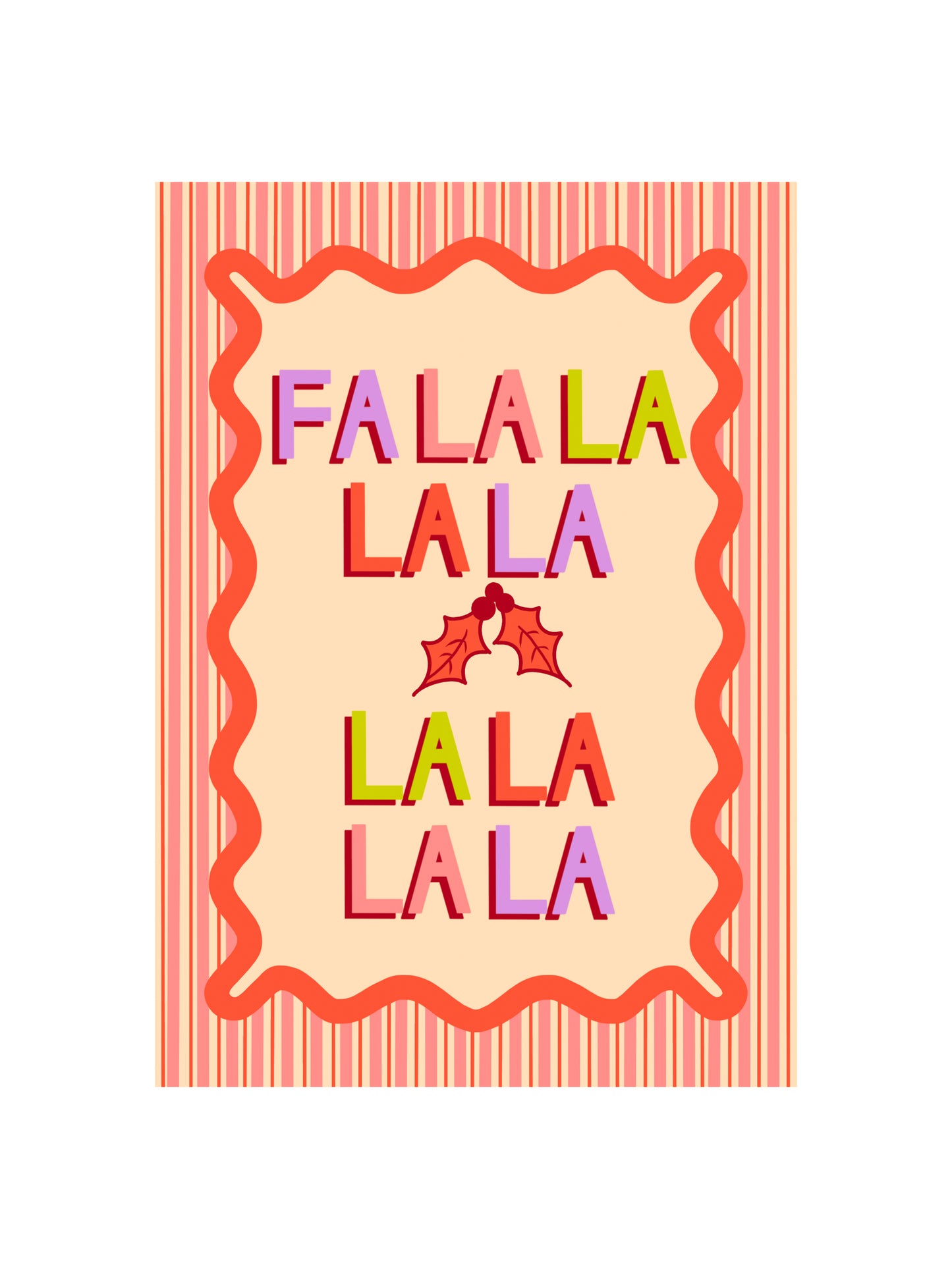 Fa LaLaLaLa LaLaLaLa Card