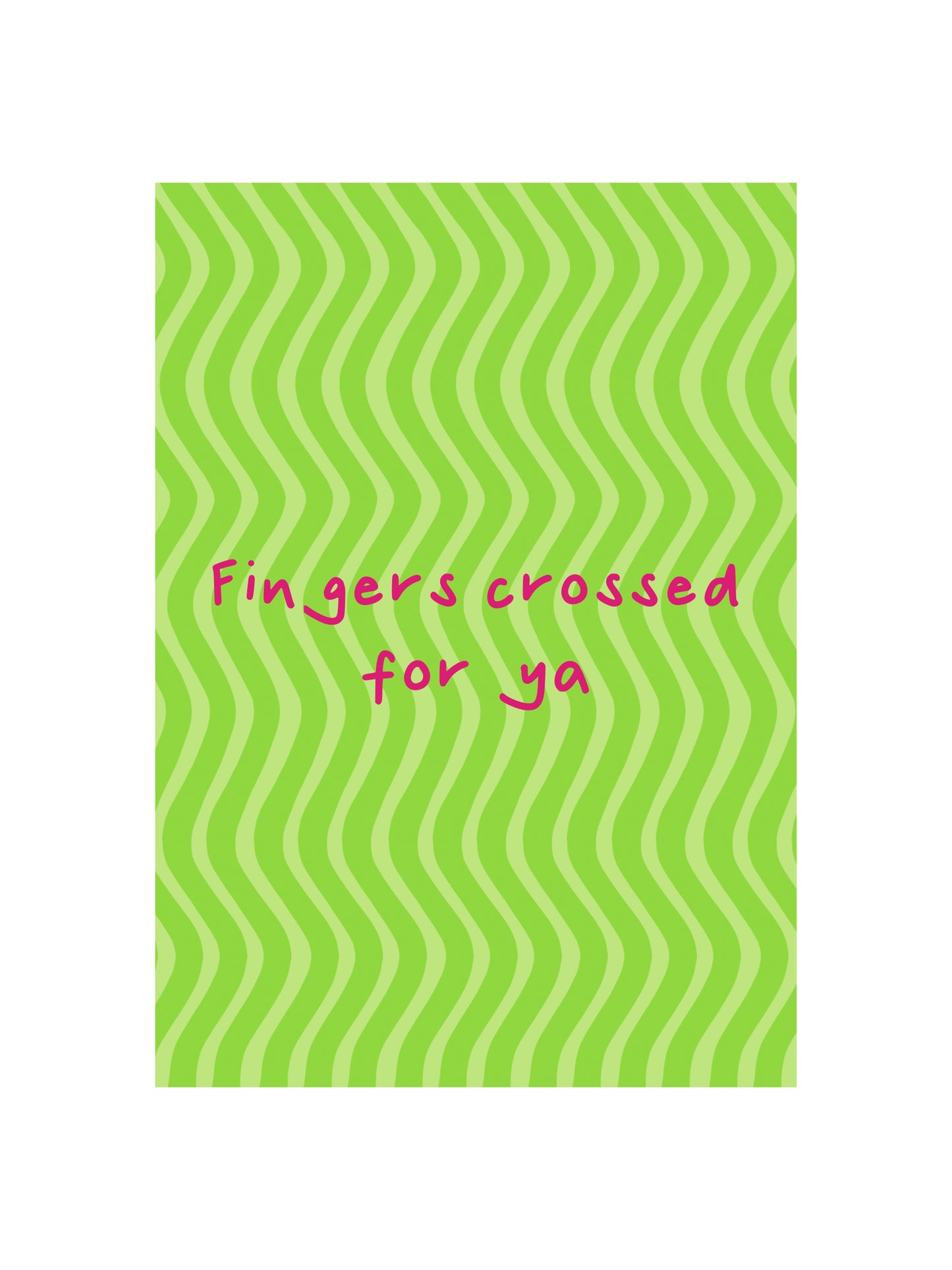 Fingers Crossed Card