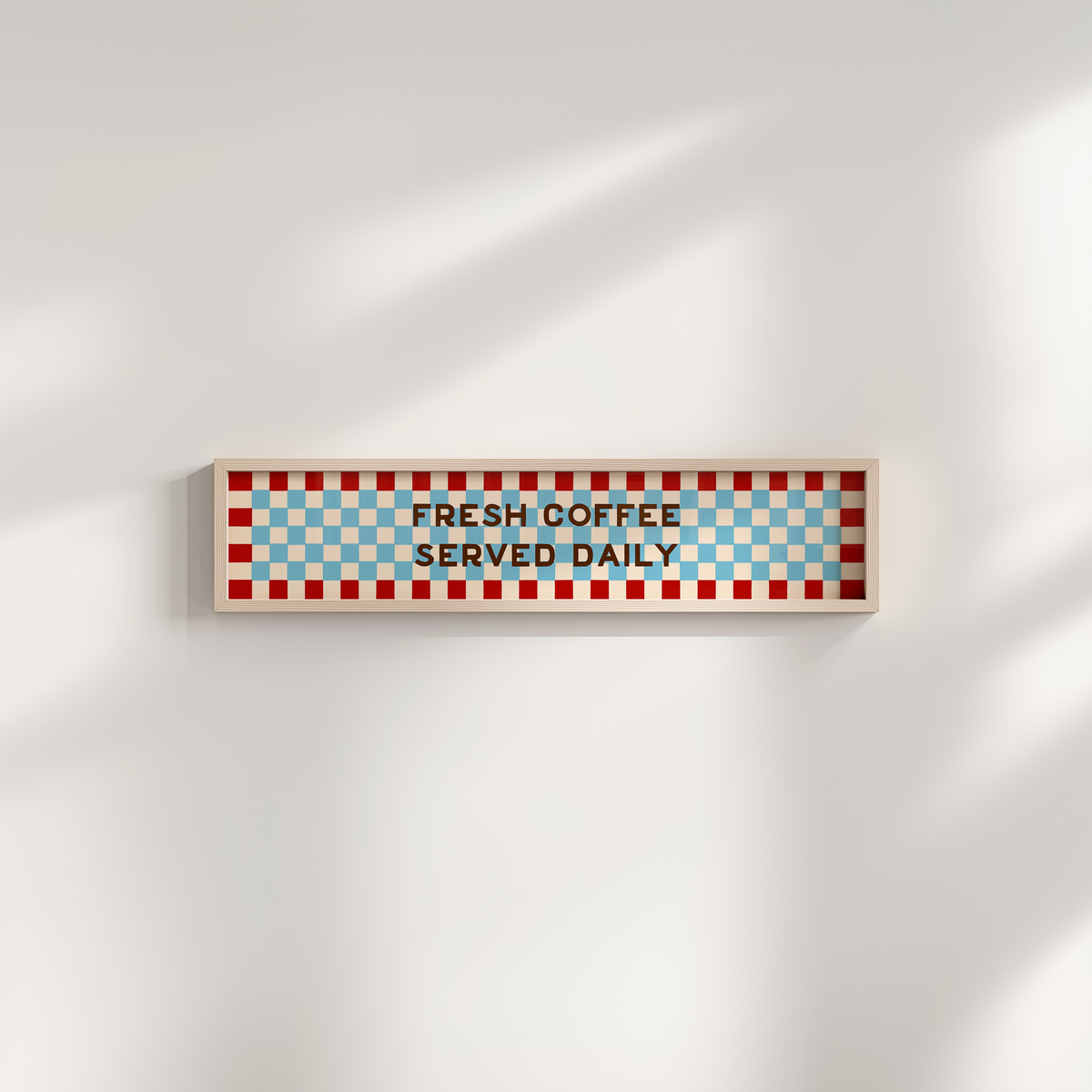 Fresh Coffee Served Daily Framed Print