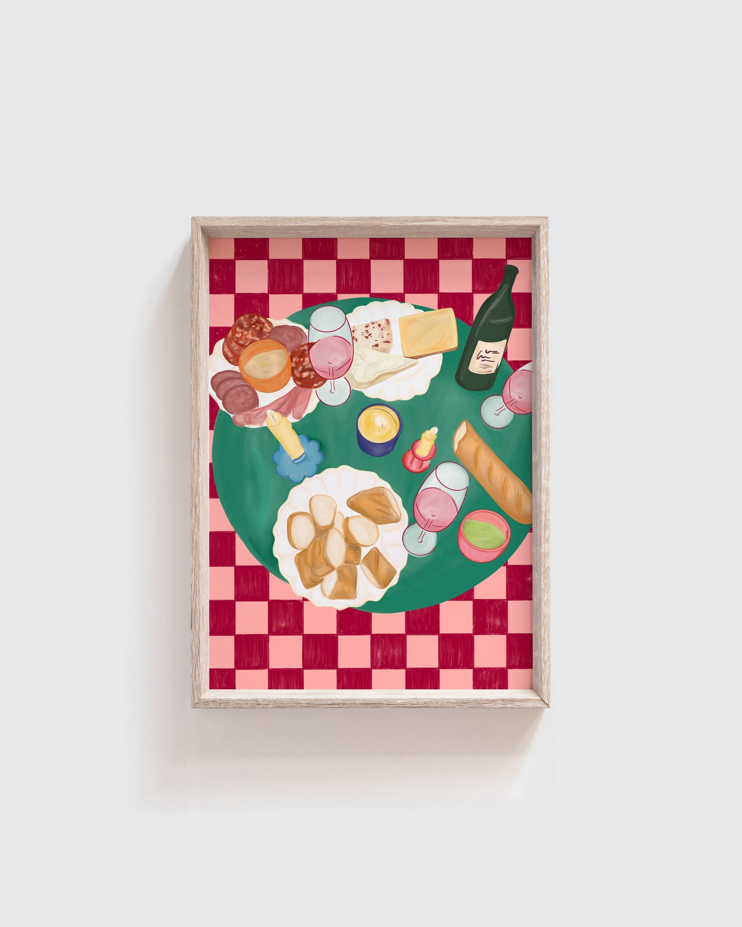 Girl Dinner Print