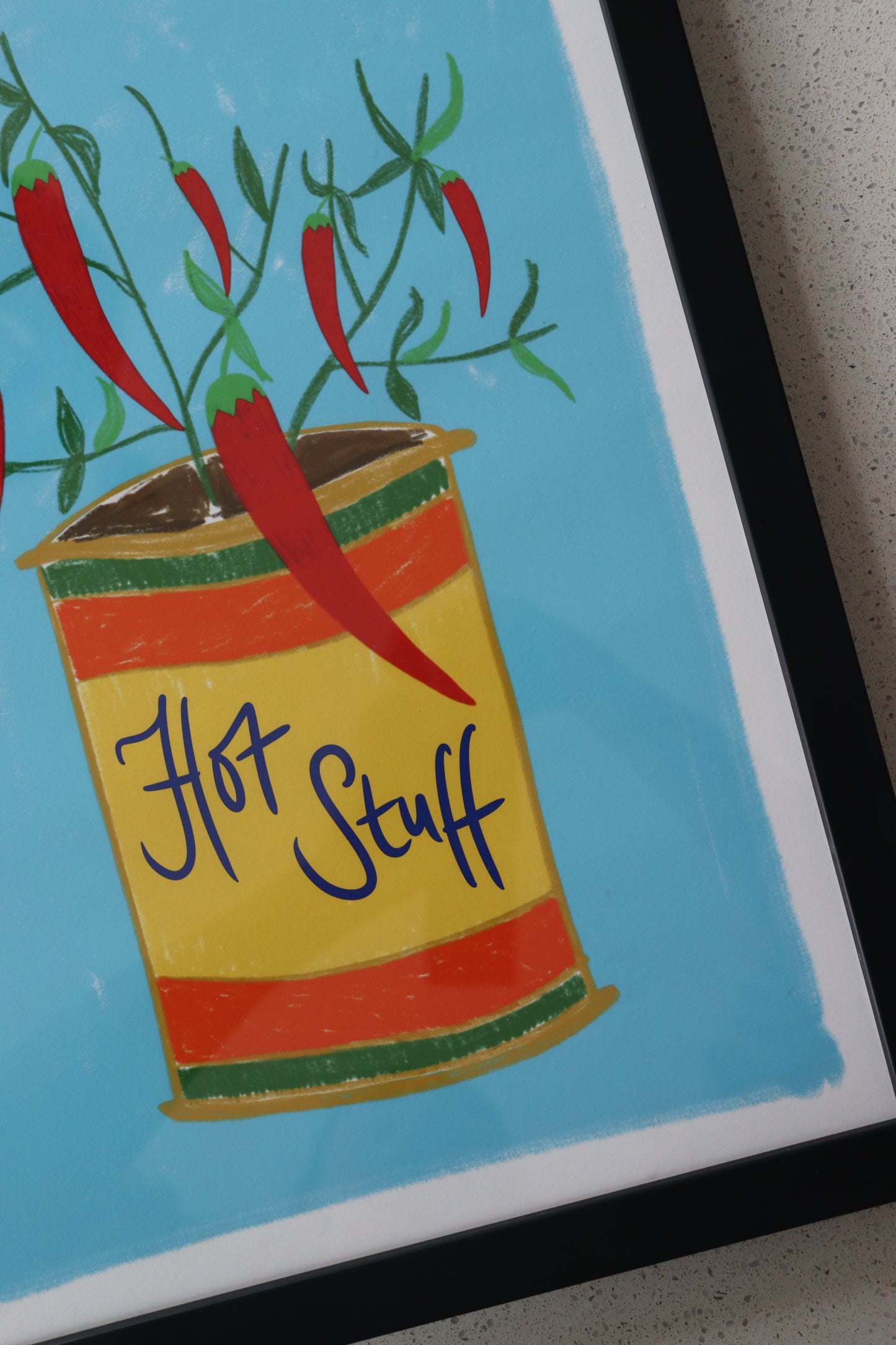 A3 Black Framed Hot Stuff