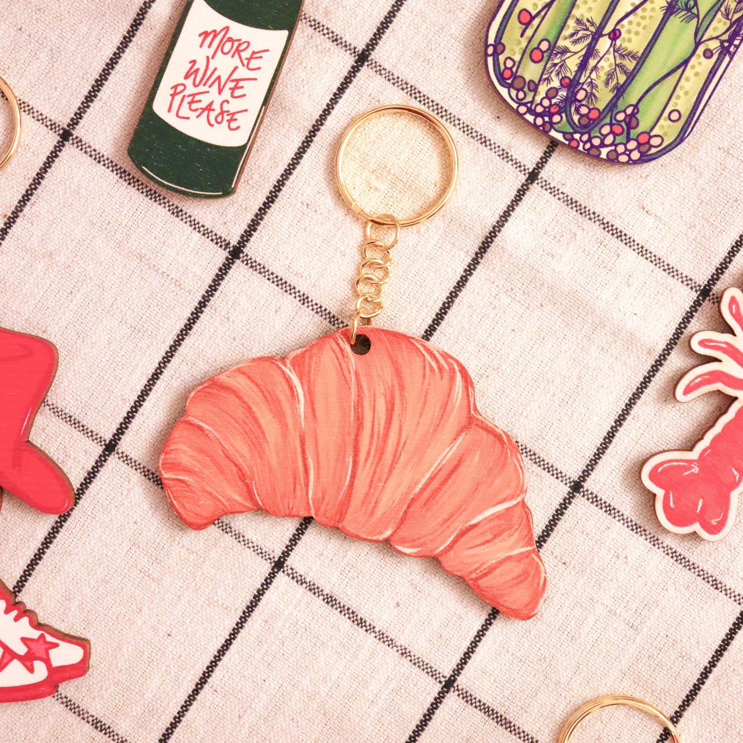 Croissant Keyring
