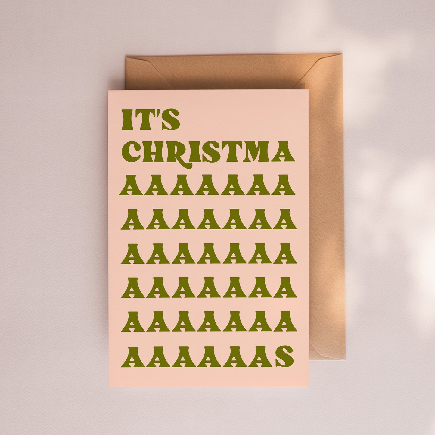 It's Christmaaaaas Card - Olive