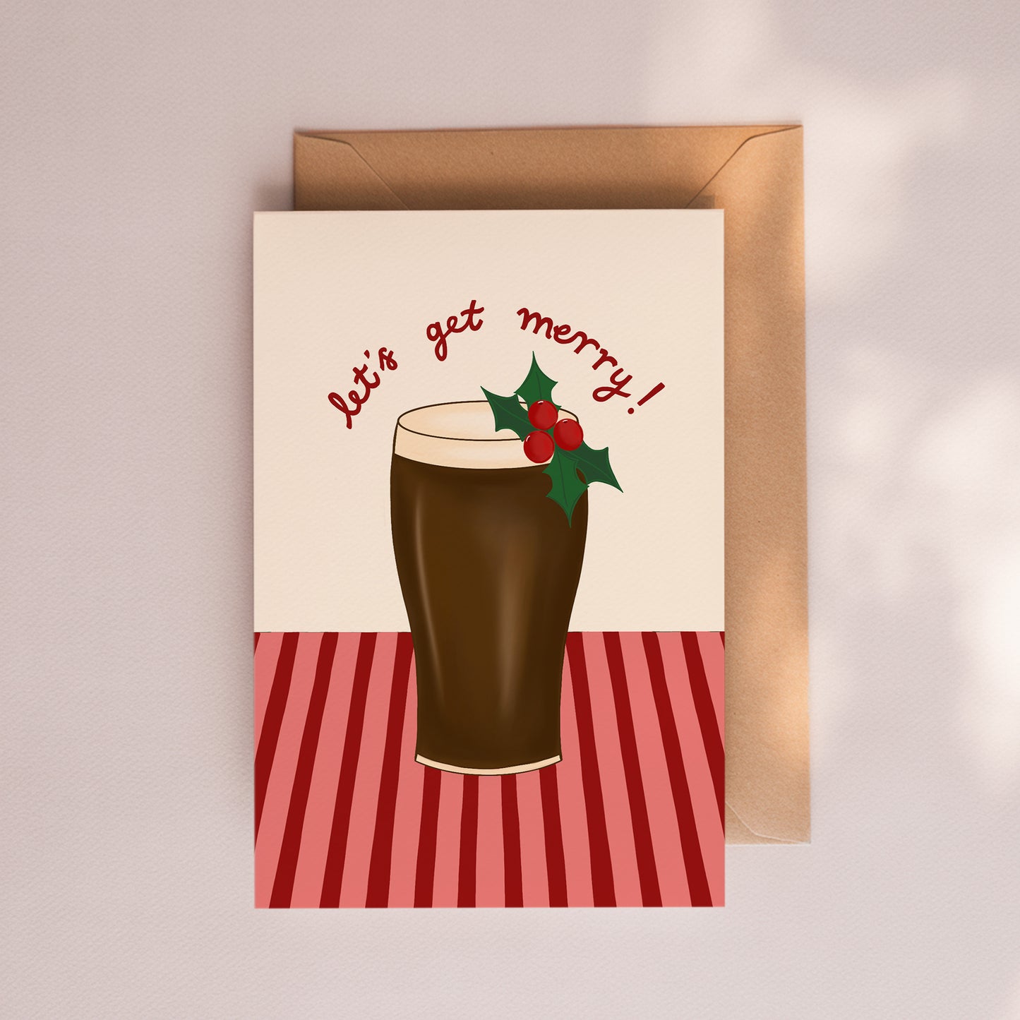 Let's Get Merry Card (Red)