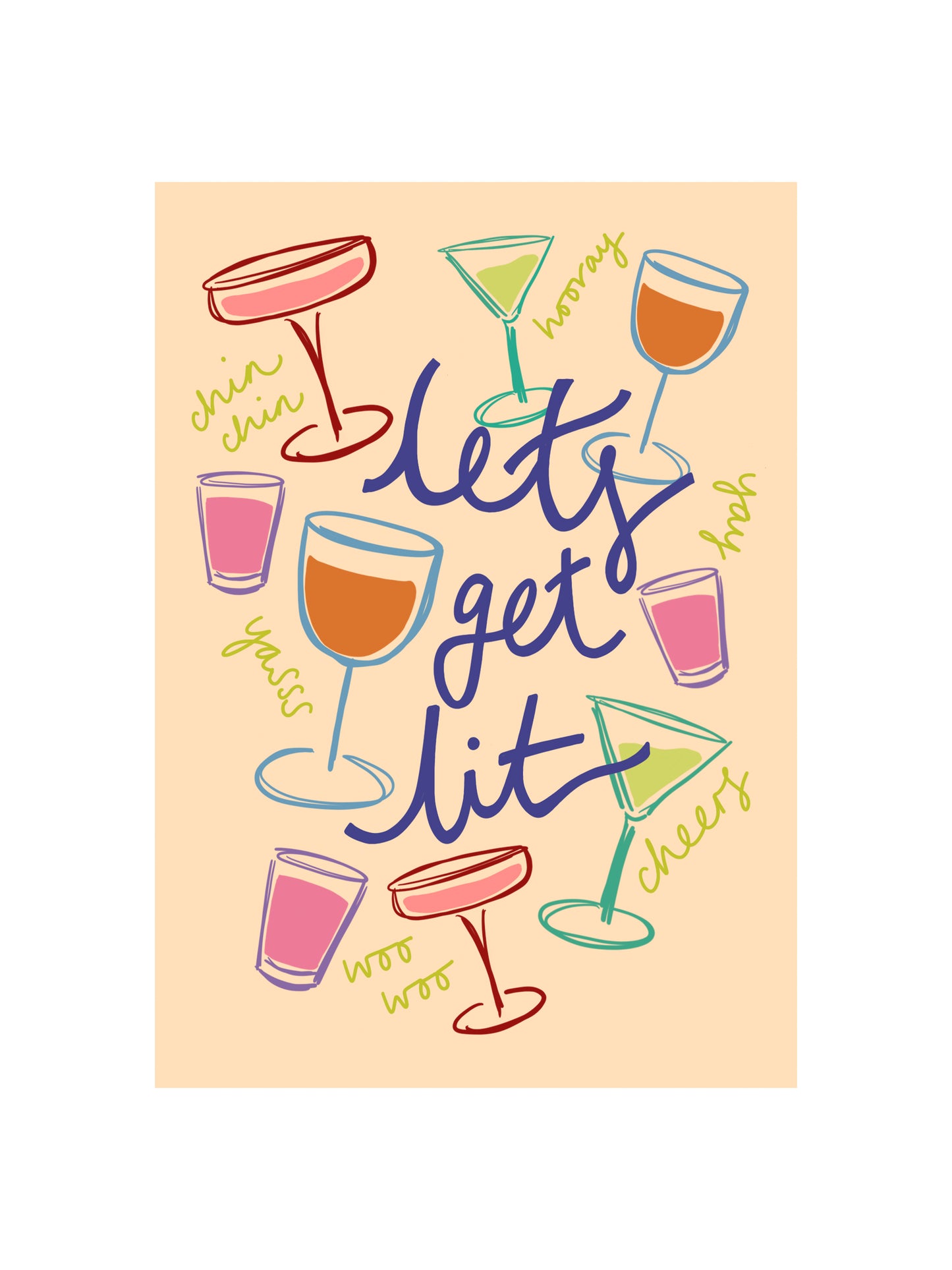 Let's Get Lit Card
