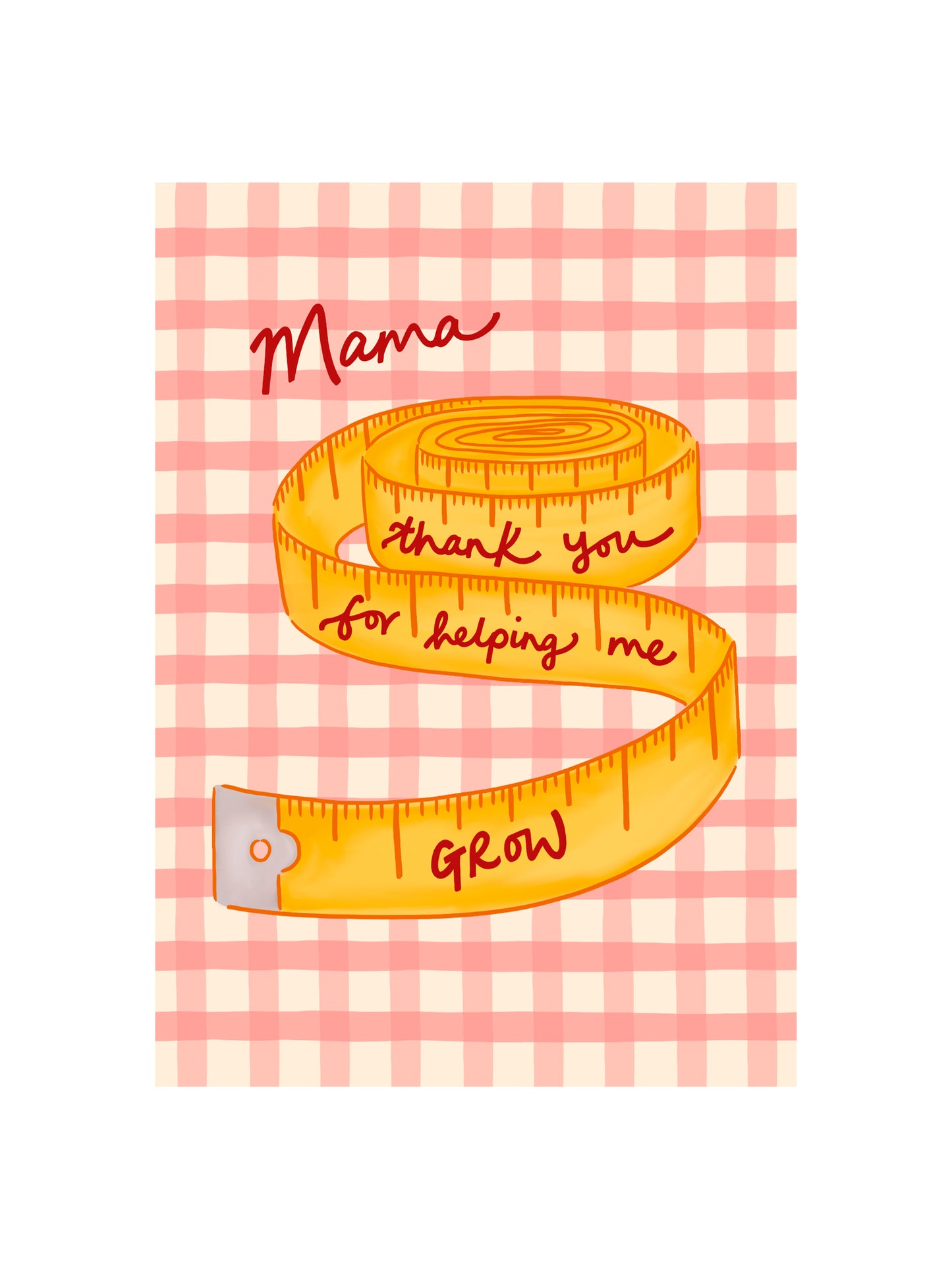 Mama Thanks for Helping Me Grow Card