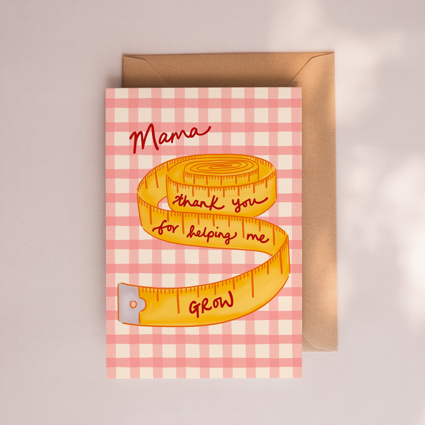 Mama Thanks for Helping Me Grow Card