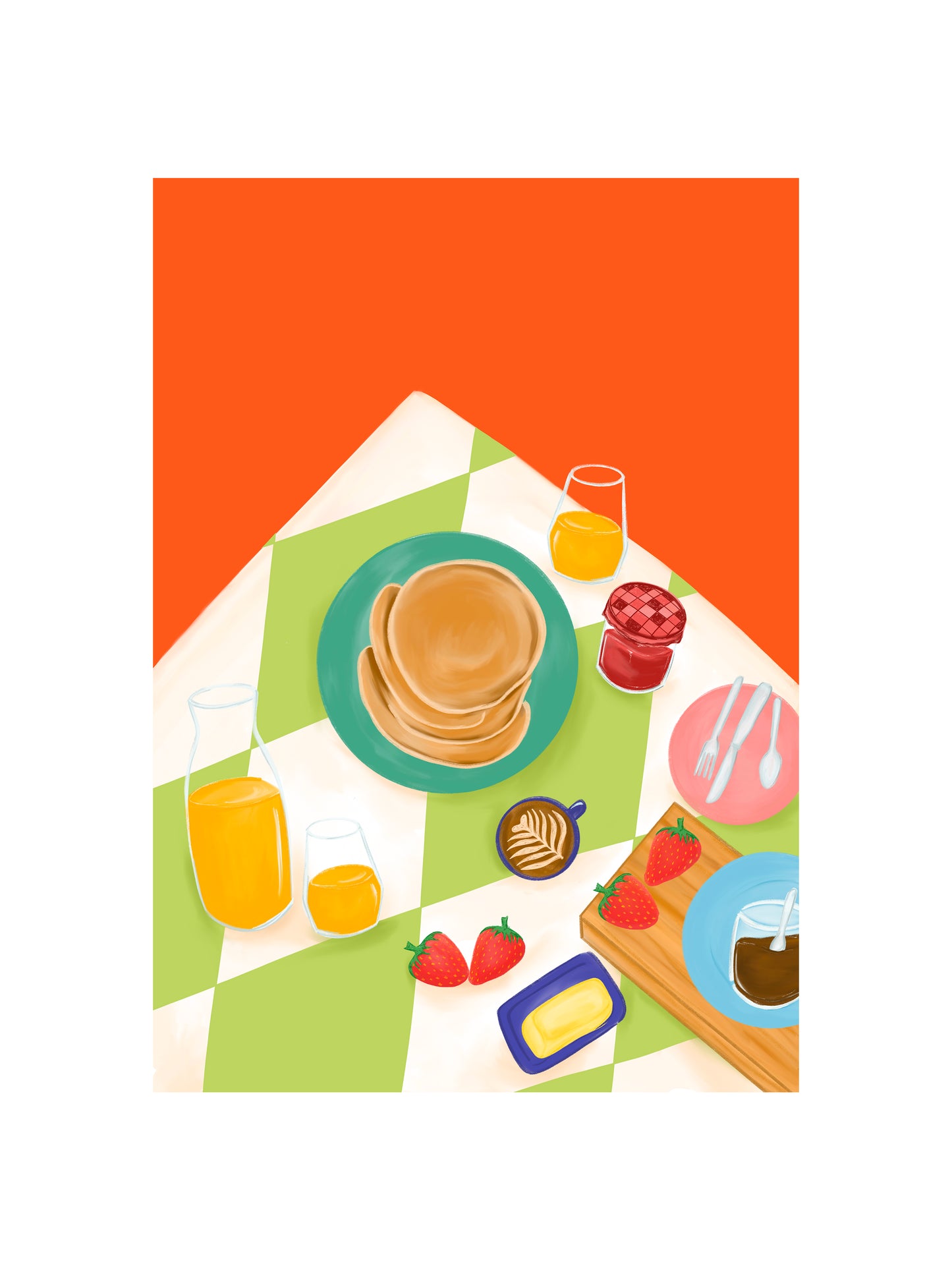 Pancakes for Brunch Print