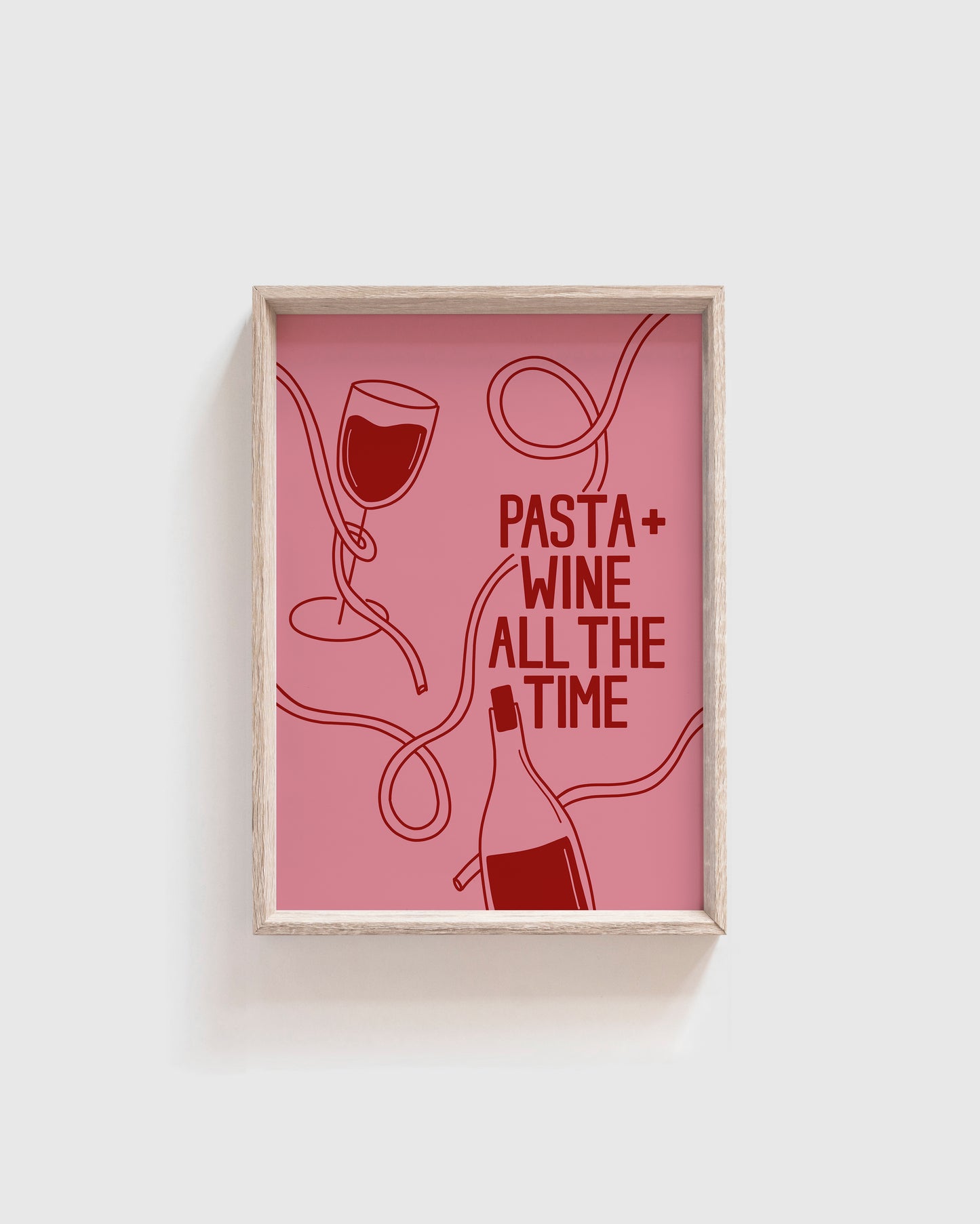 Pasta + Wine Print