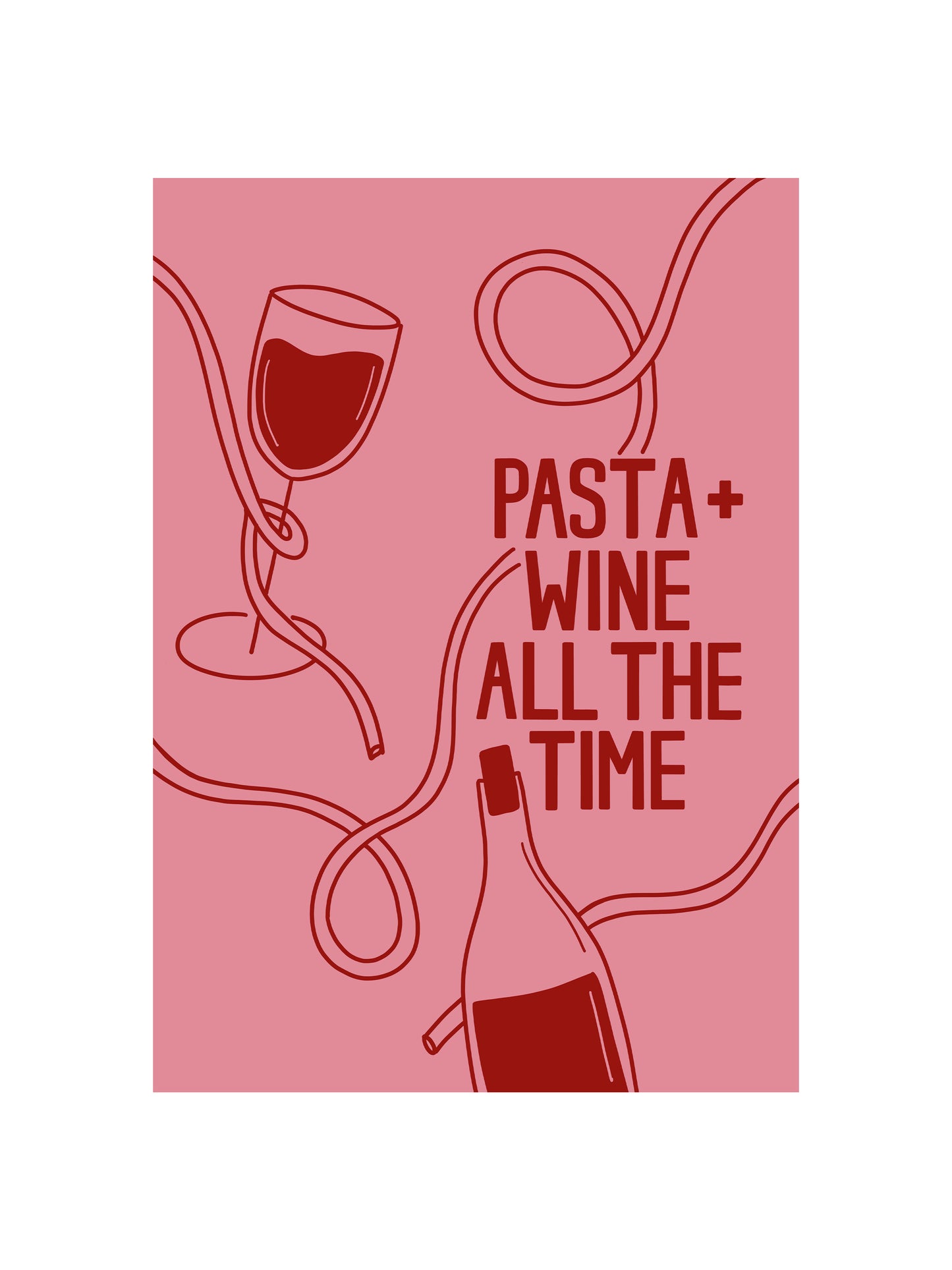 Pasta + Wine Print