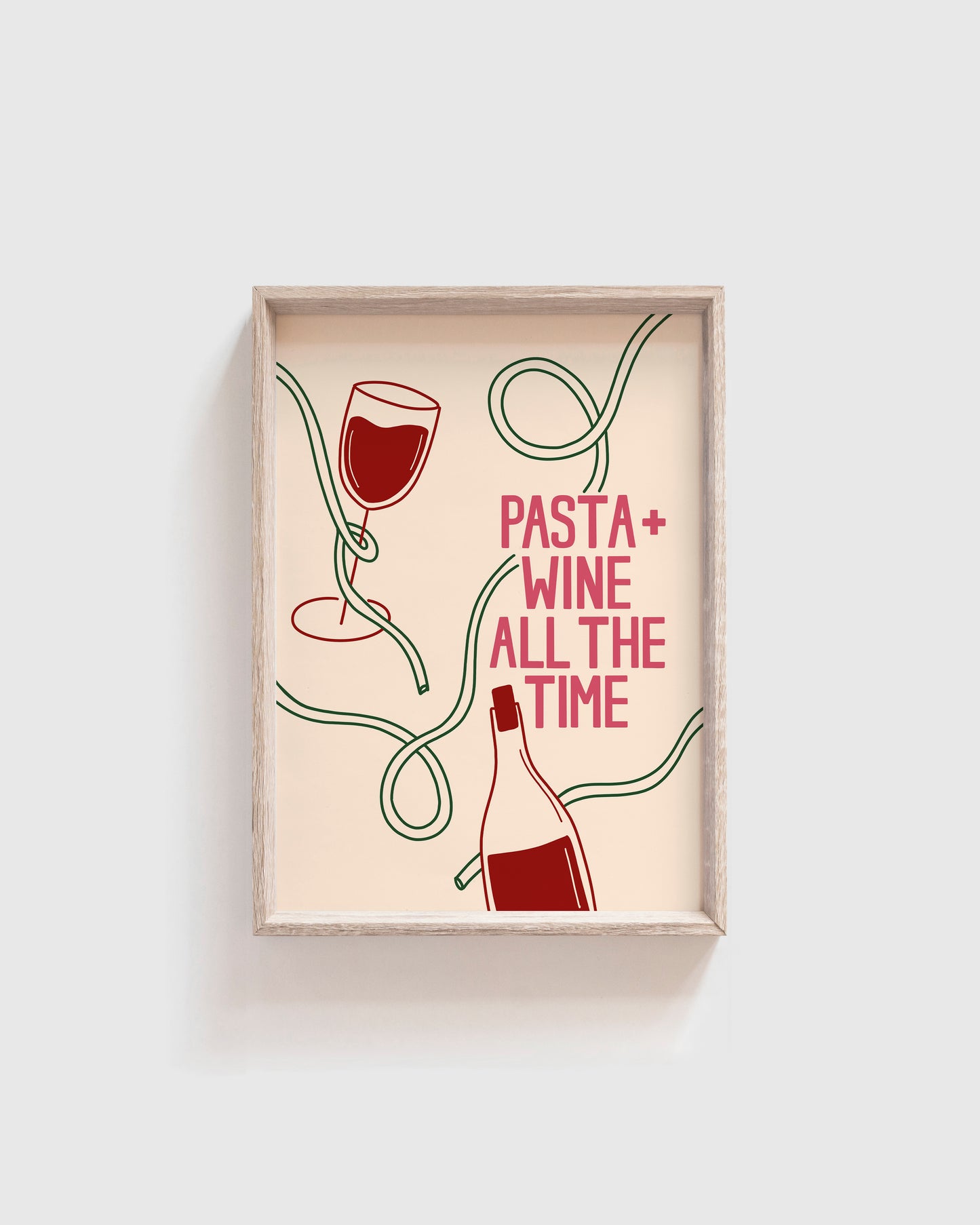 Pasta + Wine Print