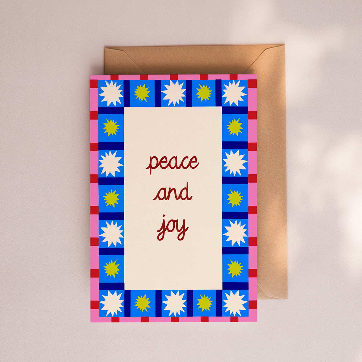 Peace and Joy Patchwork Card