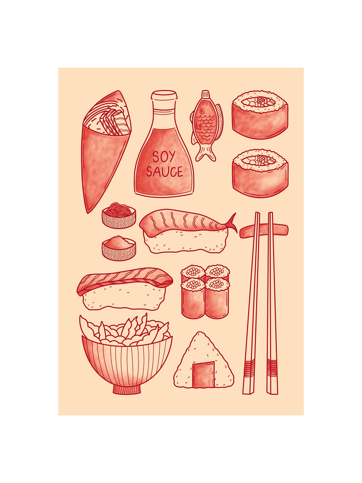 Sushi Dinner Print