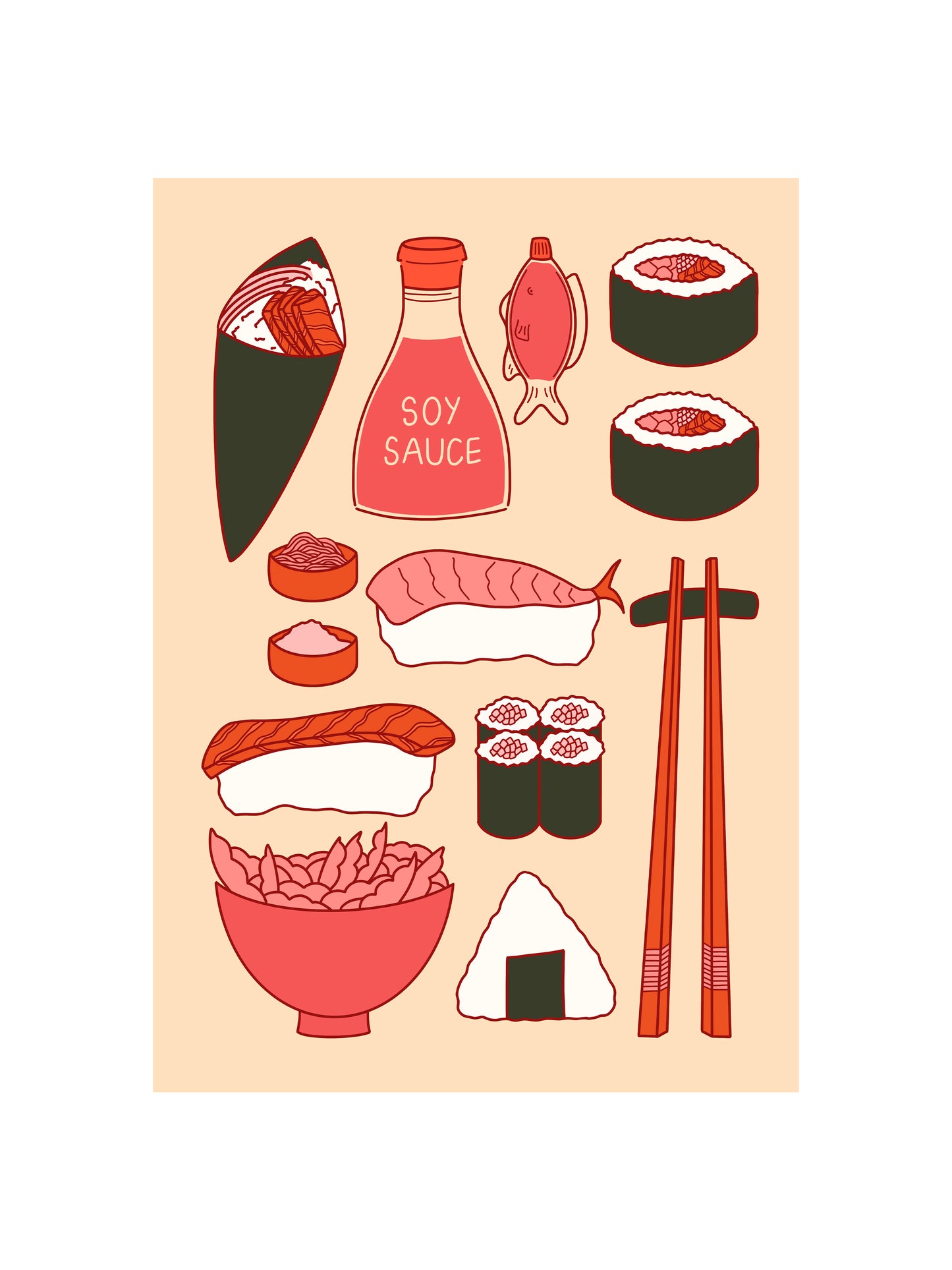 Sushi Dinner Print