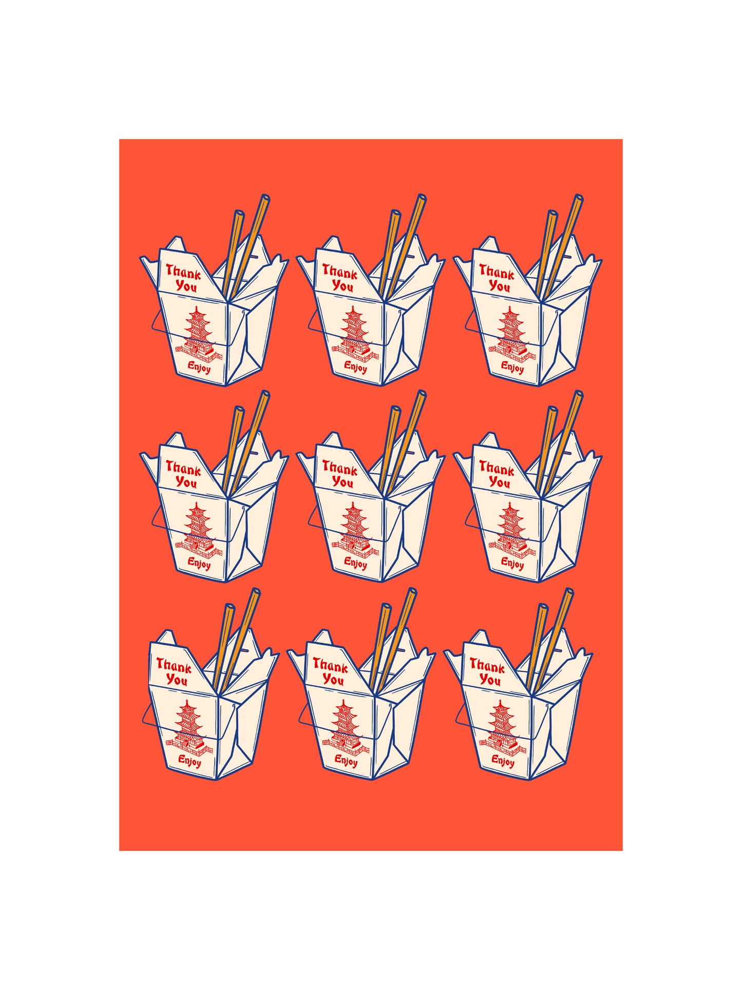 Takeaway Box Print
