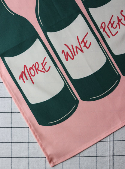 More Wine Please Tea Towel