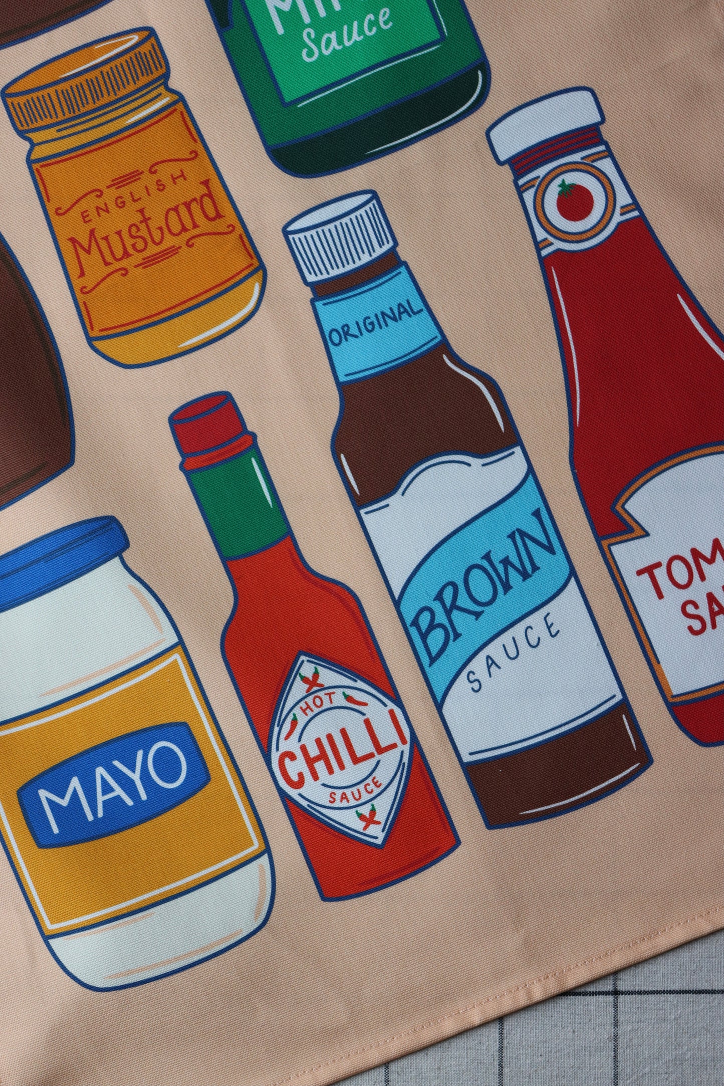 Table Sauces Tea Towel