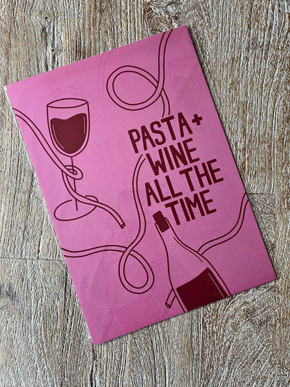 SAMPLE - A4 Pasta + Wine Print