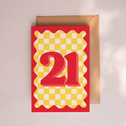 Age 21 Card