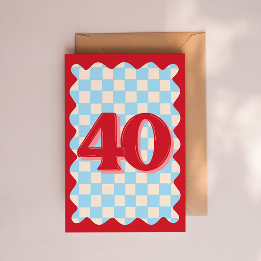 Age 40 Card
