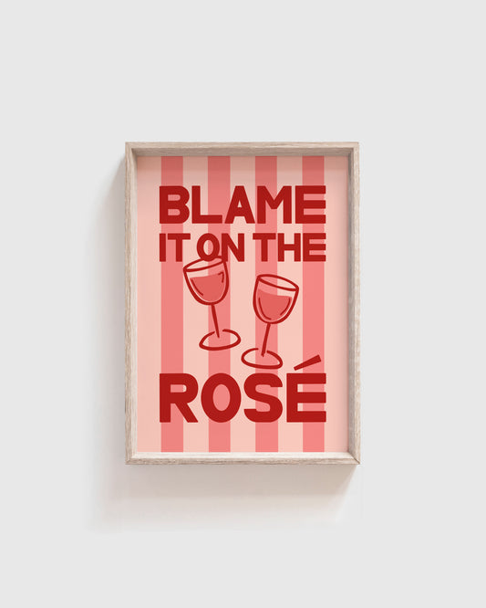 SAMPLE - A5 Blame it on the Rose Print