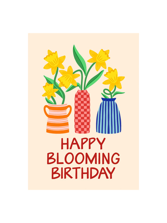 Happy Blooming Birthday Card