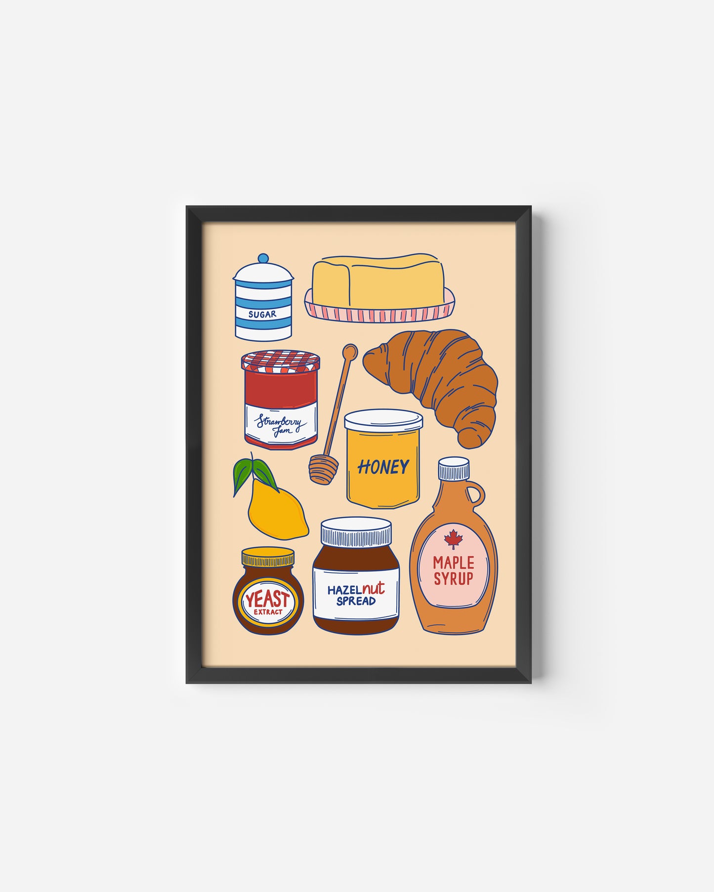 Breakfast Sauces Print