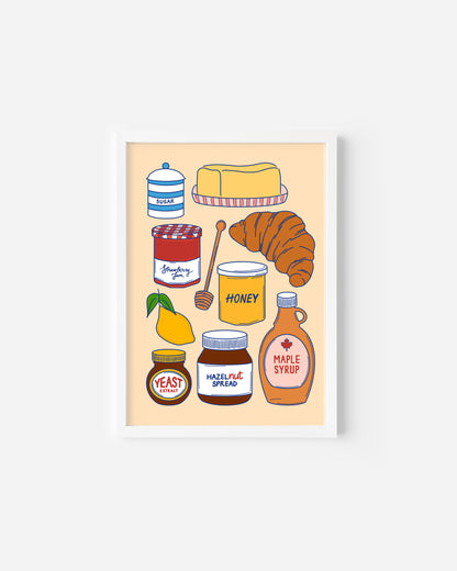 Breakfast Sauces Print