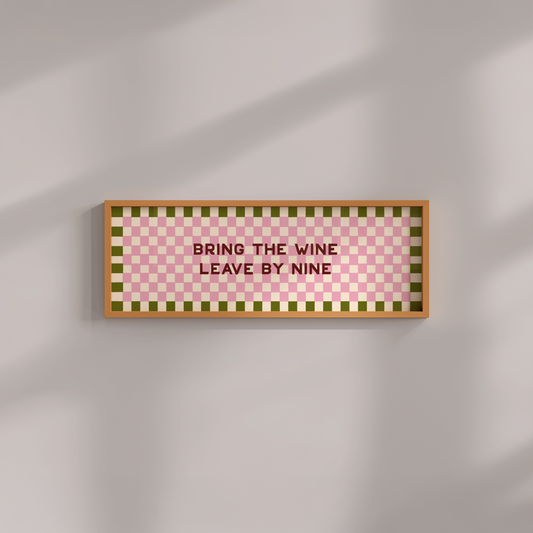 Bring the Wine Framed Print