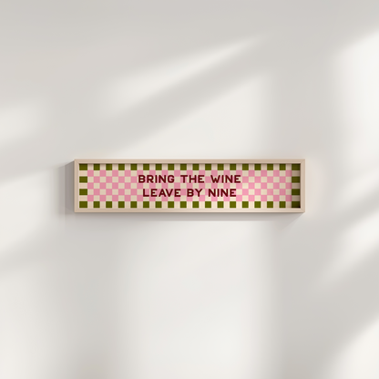 Bring the Wine Framed Print