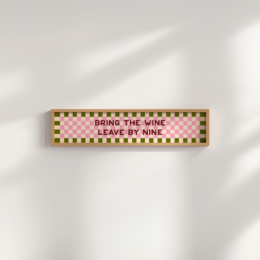 Bring the Wine Framed Print