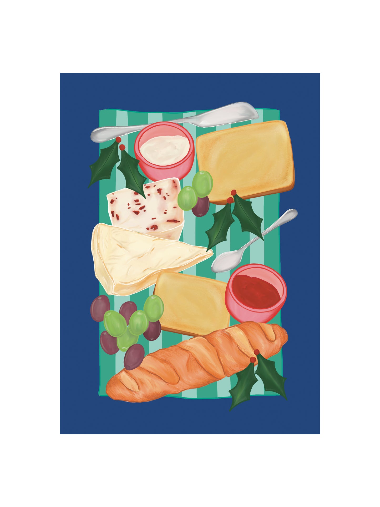 Christmas Cheeseboard Card