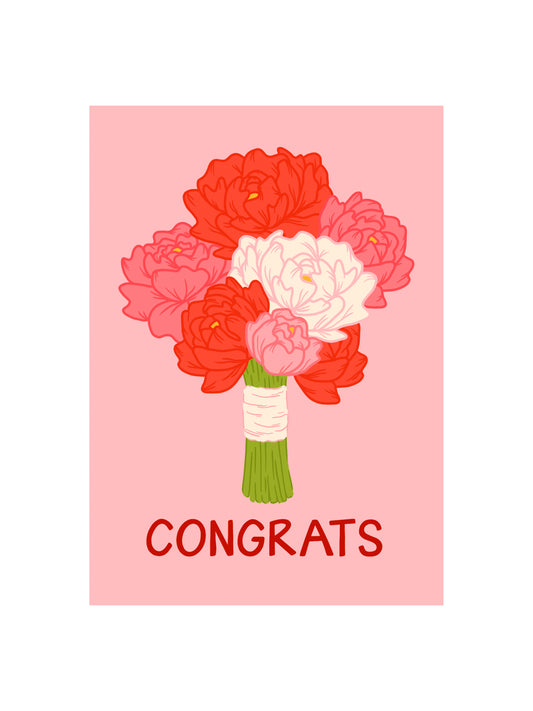 Congrats Bouquet Card