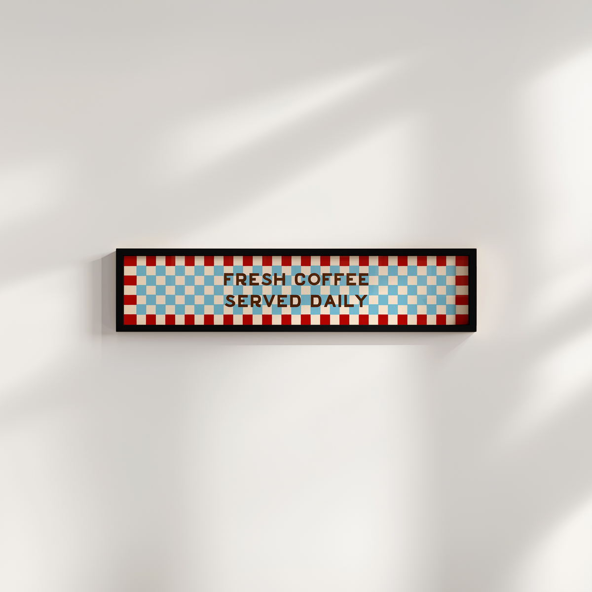 Fresh Coffee Served Daily Framed Print