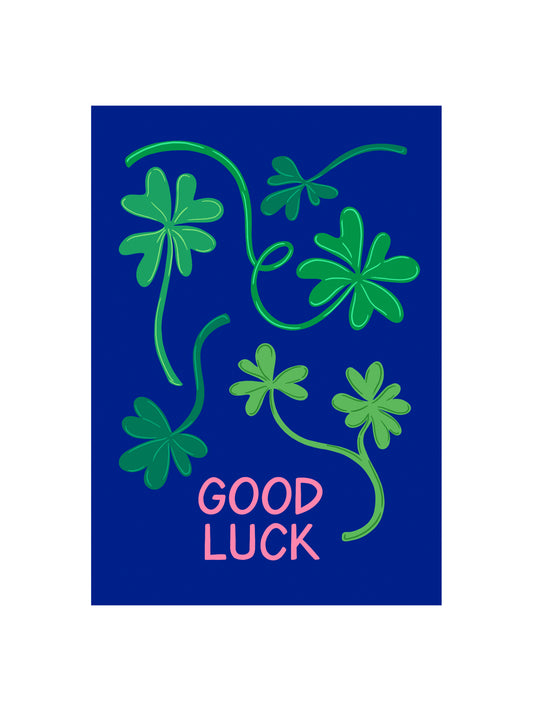 Good Luck Clover Card