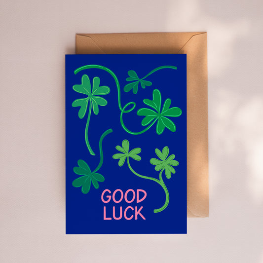 Good Luck Clover Card