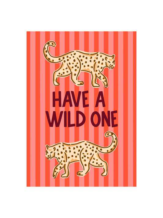 Have a Wild One Card in Pink