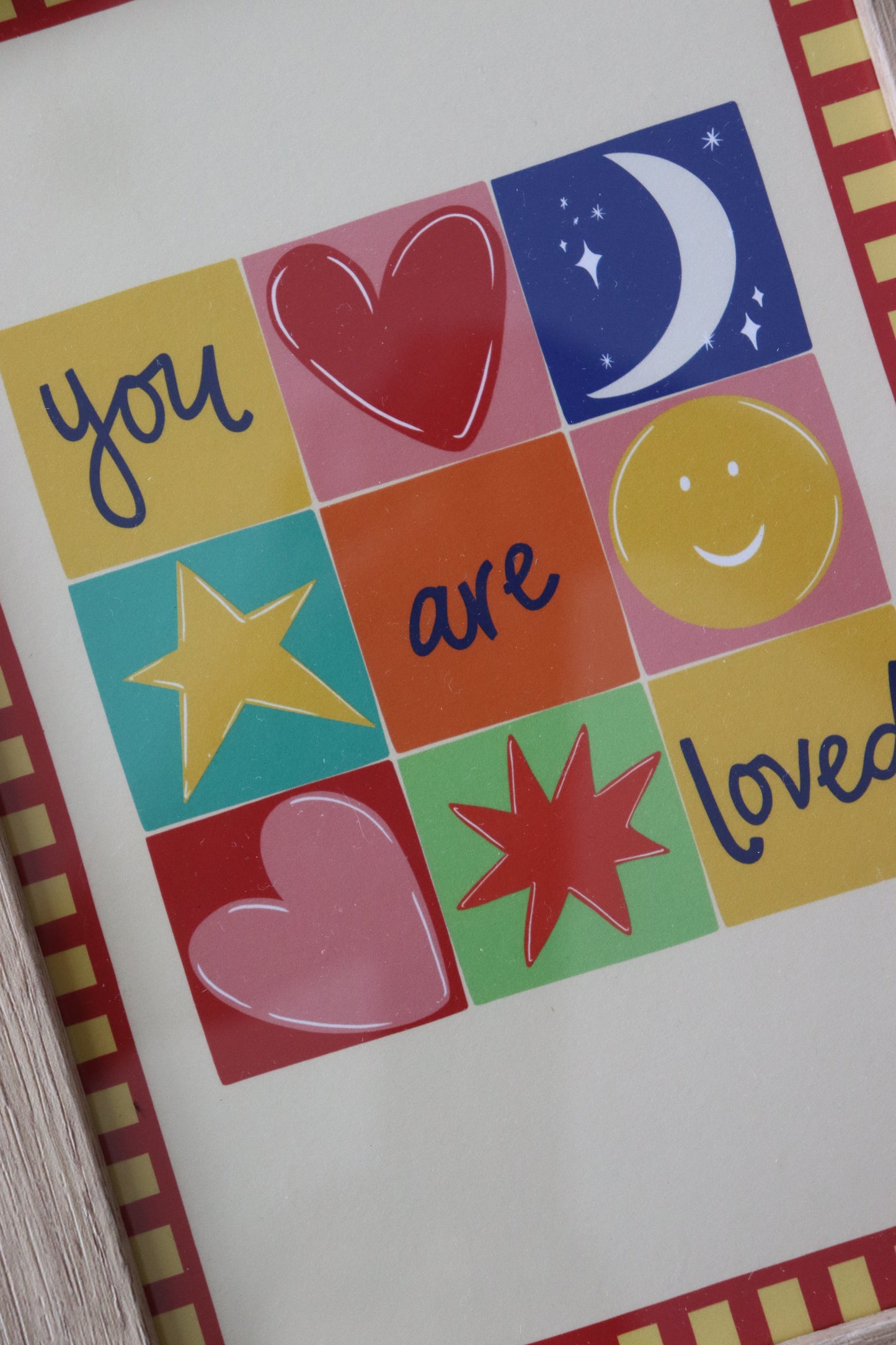 A5 Wood Framed You Are Loved