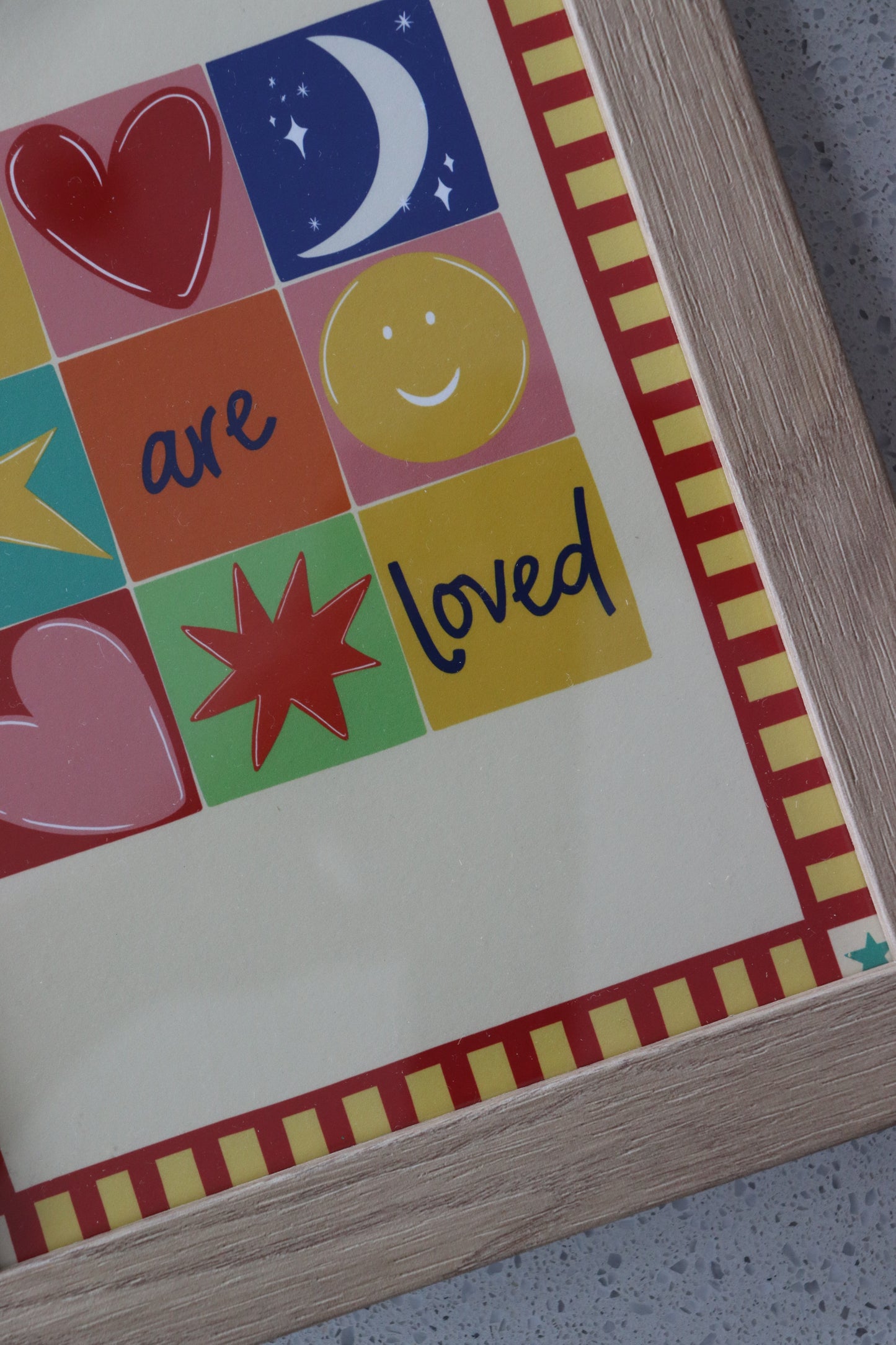 A5 Wood Framed You Are Loved