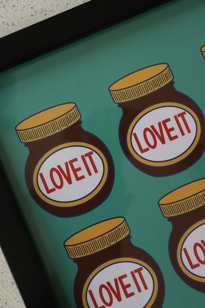 A4 Black Framed Love It