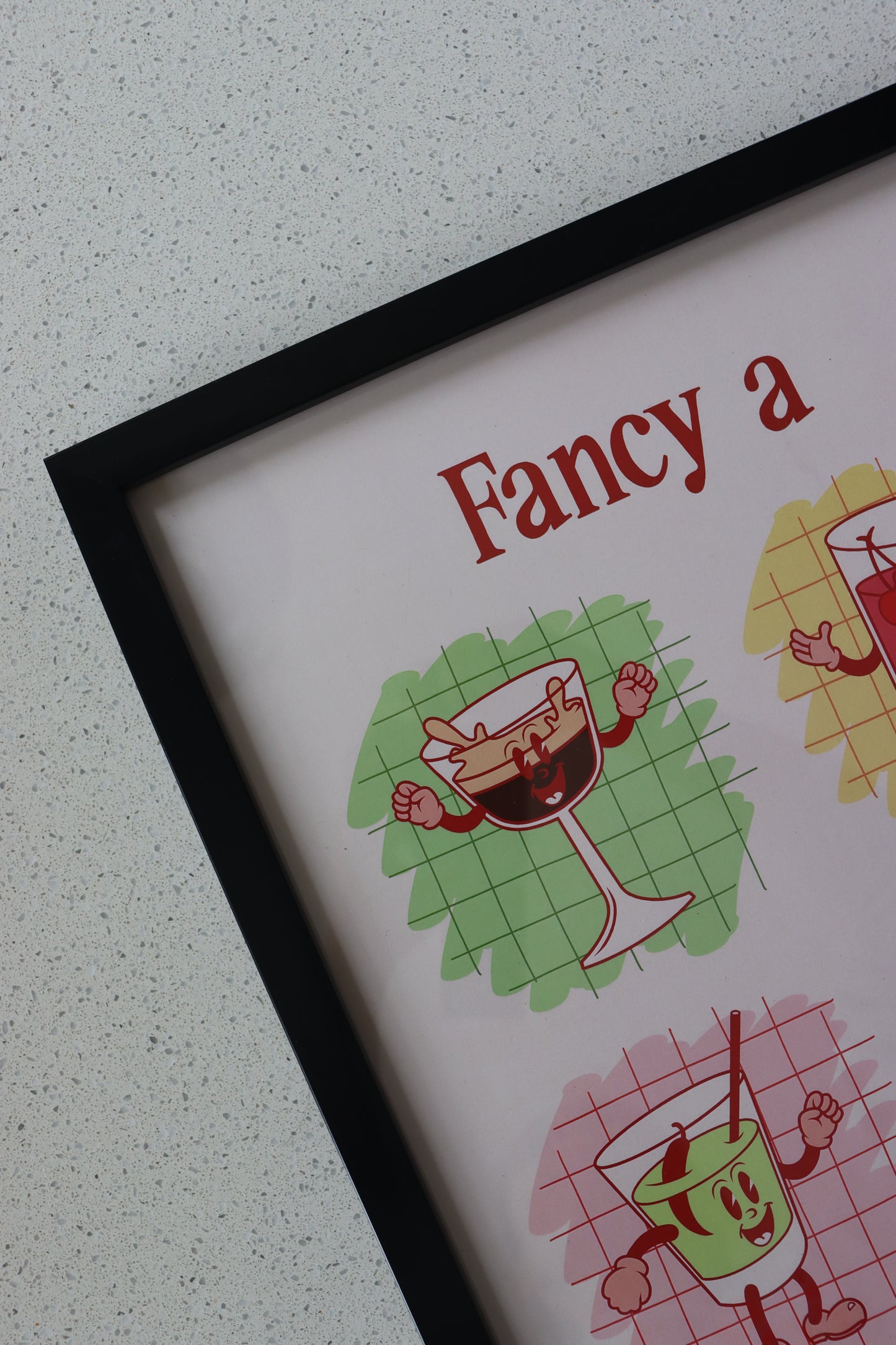 A3 Black Framed Fancy a Roadie
