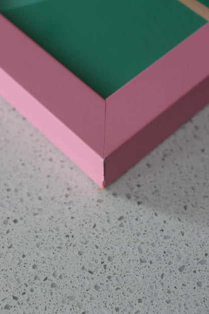 A3 Pink Framed Can we have Two Spoons with that please