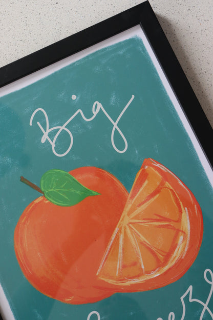 A3 Black Framed Big Squeeze