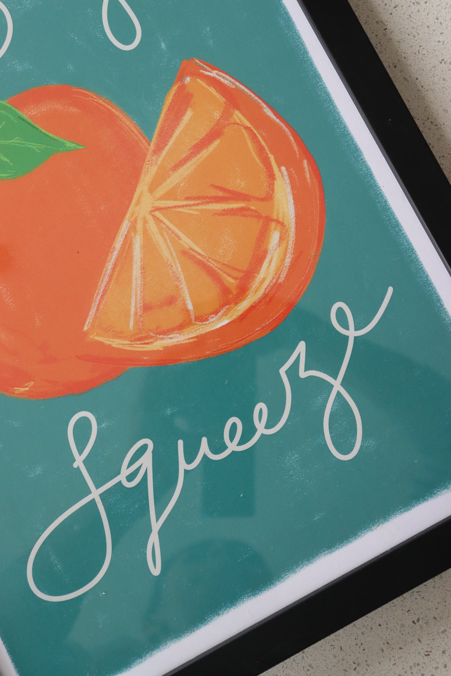 A3 Black Framed Big Squeeze